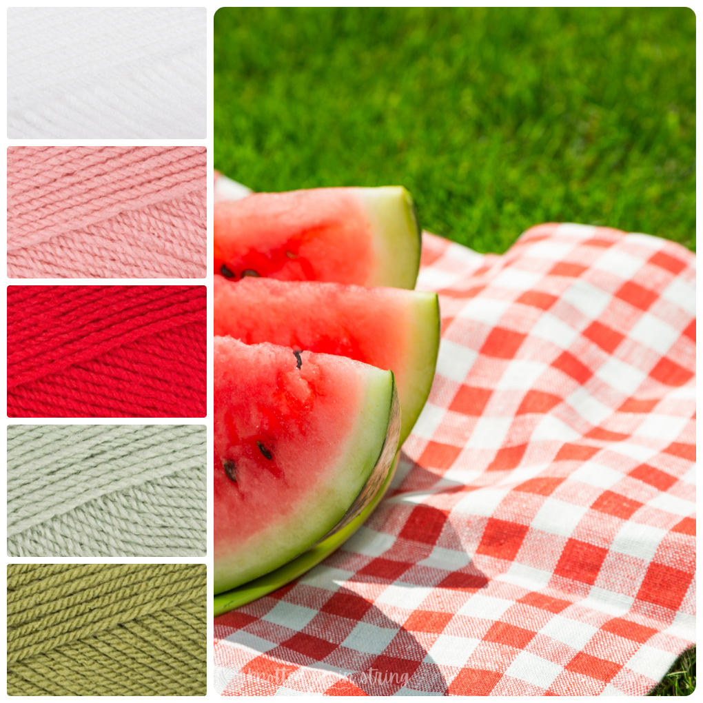 Watermelon Picnic Color Palette Paintbox Simply Aran – Knotted Up In String