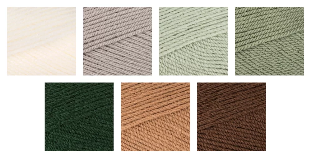 Stobi Rustic Wool 2025 Rustic Nested Eggs Acrylic Yarn Color Palette – Knotted Up In String